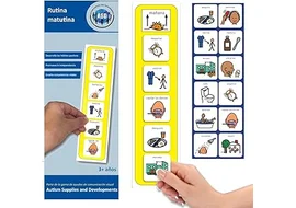 agenda visual de la rutina de la manana con pictogramas