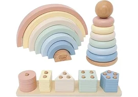 arcoiris montessori de madera 3 en 1 Nene Toys