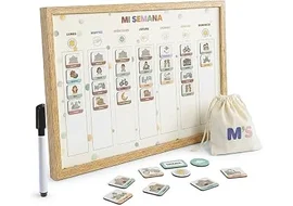 horario semanal magnetico con pictogramas