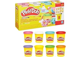 pack de 8 botes de plastilina Play-Doh arcoiris